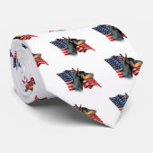 Doberman Pinscher Flag Stropdas (Opgerold)