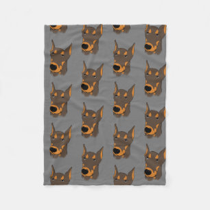 Doberman Pinscher Fleece Deken