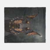 Doberman Pinscher Fleece Deken (Voorkant (Horizontaal))