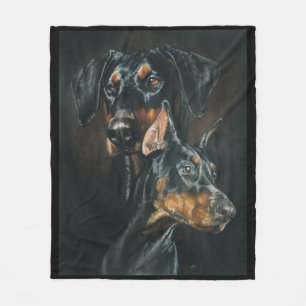 Doberman Pinscher Fleece Deken