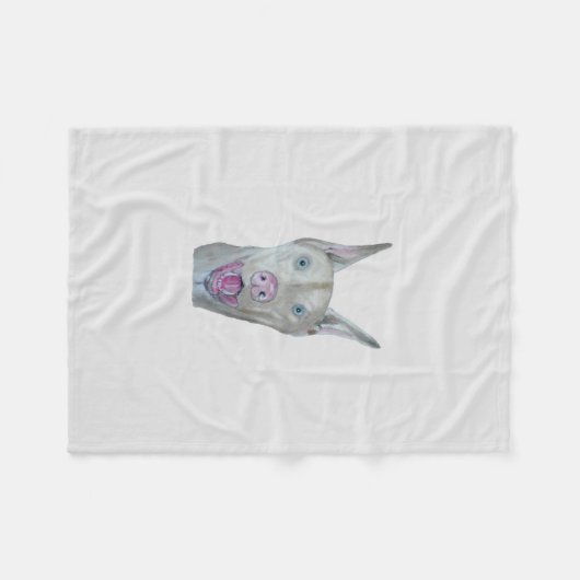 Doberman Pinscher Fleece Deken (Voorkant (Horizontaal))