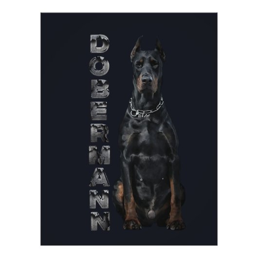 Doberman Pinscher Foto Afdruk (Voorkant)
