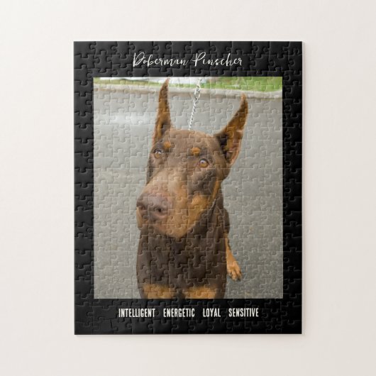 Doberman Pinscher Foto Hondenras Jigzaag Puzzle Legpuzzel (Verticaal)