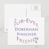 Doberman Pinscher Furever Briefkaart (Voorkant / Achterkant)