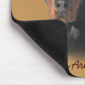 Doberman Pinscher Geweldige Mousepad Muismat (Hoek)