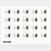 Doberman Pinscher Gifts Ronde Sticker (Vel)