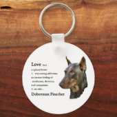 Doberman Pinscher Gifts Sleutelhanger (Voorkant)