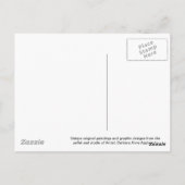 Doberman Pinscher ~ Green Leaves Design Briefkaart (Achterkant)