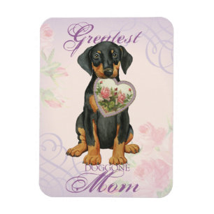 Doberman Pinscher Heart Mam Magneet