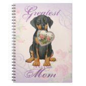 Doberman Pinscher Heart Mam Notitieboek (Voorkant)