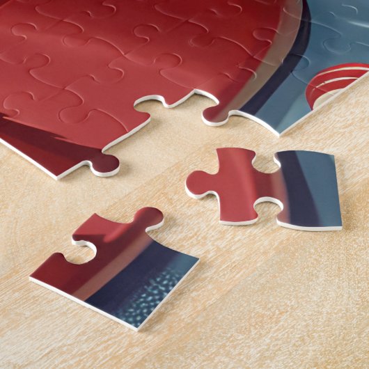 Doberman Pinscher Holiday Baking Feestelijke Kerst Legpuzzel (Zijkant)