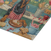 Doberman Pinscher Holiday Baking Feestelijke Kerst Snijplank (Hoek)