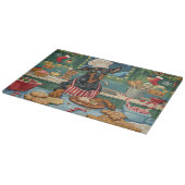 Doberman Pinscher Holiday Baking Feestelijke Kerst Snijplank (Hoek)