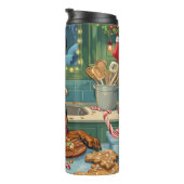 Doberman Pinscher Holiday Baking Feestelijke Kerst Thermosbeker (Geroteerd rechts)