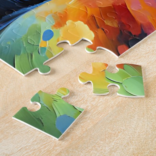 Doberman Pinscher Hond Portret Acryl Art Print Legpuzzel (Zijkant)