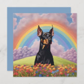 Doberman Pinscher Hond Rainbow Bridge Aangepaste n (Voorkant / Achterkant)