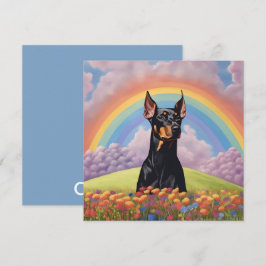 Doberman Pinscher Hond Rainbow Bridge Aangepaste n