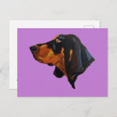 Doberman Pinscher Hond Schilderen Briefkaart (Voorkant / Achterkant)