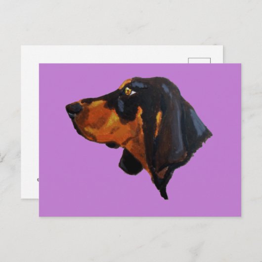 Doberman Pinscher Hond Schilderen Briefkaart (Voorkant / Achterkant)