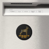Doberman Pinscher Hond Silhouet Fun Halloween Magneet (Insitu (Vaatwasser))