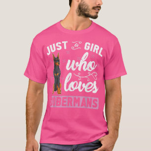 Doberman Pinscher Hondenliefhebber Girls Women Cut T-shirt