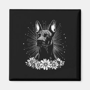 Doberman Pinscher Hondenliefhebber Retro Style Tat Magneet
