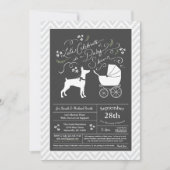 Doberman Pinscher Hondenneutrale Baby shower Kaart (Voorkant)