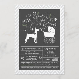 Doberman Pinscher Hondenneutrale Baby shower Kaart