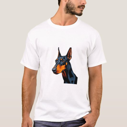 Doberman Pinscher hondenshirt T-shirt (Voorkant)