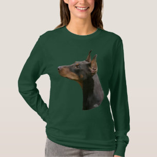 Doberman Pinscher, hoofdrood/bruin T-shirt