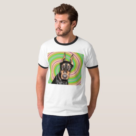 Doberman Pinscher Hypnosis T-shirt (Voorkant volledig)
