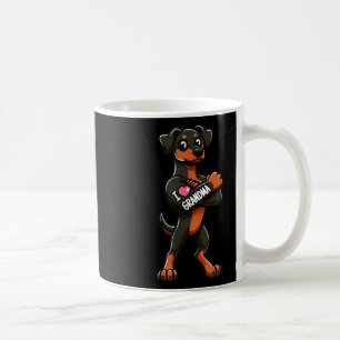 Doberman Pinscher I Love Grandma Funny Dog Tattoo Koffiemok