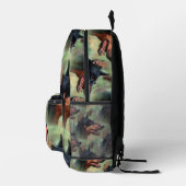 Doberman Pinscher in de Bossen Bedrukte Rugzak (Rechts)