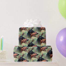Doberman Pinscher in de Bossen Cadeaupapier