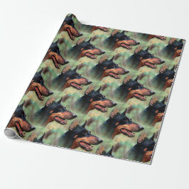 Doberman Pinscher in de Bossen Cadeaupapier