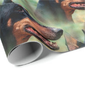 Doberman Pinscher in de Bossen Cadeaupapier (Rol Hoek)