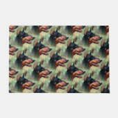 Doberman Pinscher in de Bossen Deurmat (Voorkant)