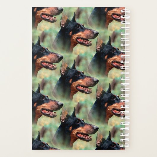 Doberman Pinscher in de Bossen Planner (Achterkant)