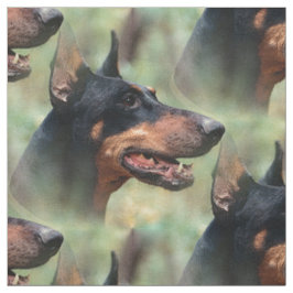 Doberman Pinscher in de Bossen Stof