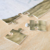 Doberman pinscher in de sneeuw legpuzzel (Zijkant)