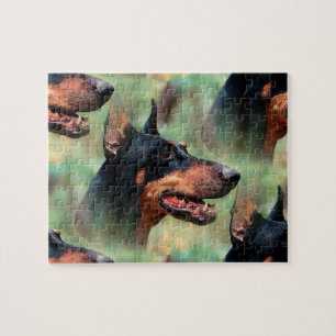 Doberman Pinscher in het Bos Legpuzzel