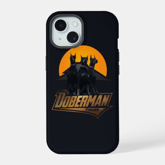 Doberman Pinscher iPhone 15 Case (Achterkant)