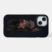 Doberman Pinscher iPhone 15 Case (Achterkant horizontaal)