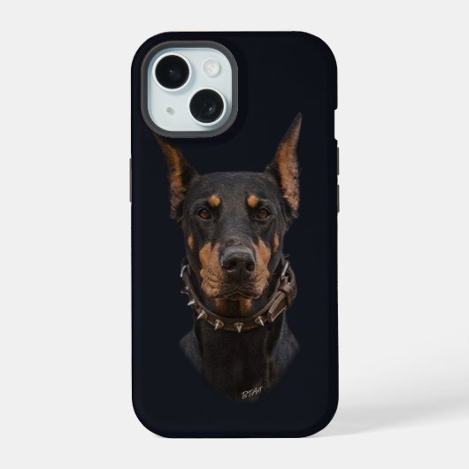 Doberman Pinscher iPhone 15 Case (Achterkant)