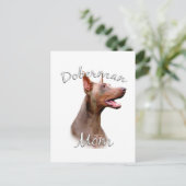 Doberman Pinscher (Isabella) Moeder 2 Briefkaart (Staand voorkant)