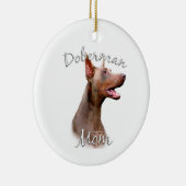 Doberman Pinscher (Isabella) Moeder 2 Keramisch Ornament (Rechts)