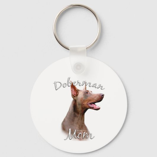 Doberman Pinscher (Isabella) Moeder 2 Sleutelhanger (Voorkant)