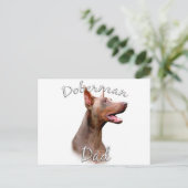 Doberman Pinscher (Isabella) Papa 2 Briefkaart (Staand voorkant)