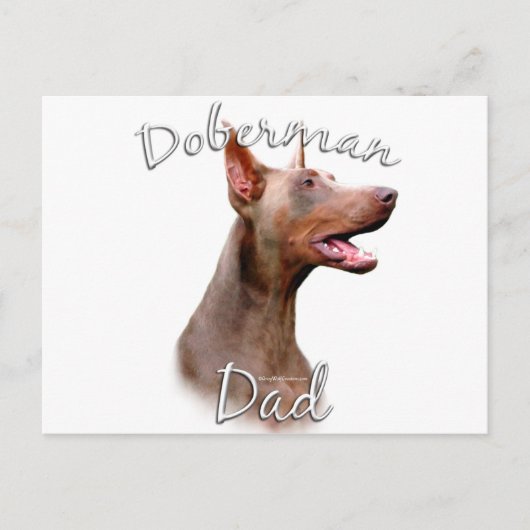 Doberman Pinscher (Isabella) Papa 2 Briefkaart (Voorkant)