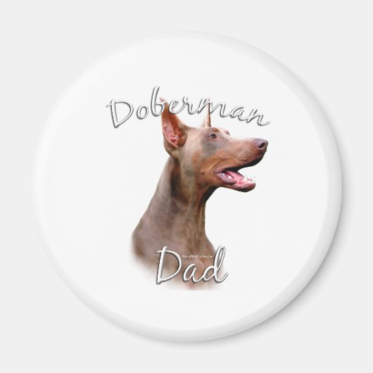 Doberman Pinscher (Isabella) Papa 2 Magneet (Voorkant)